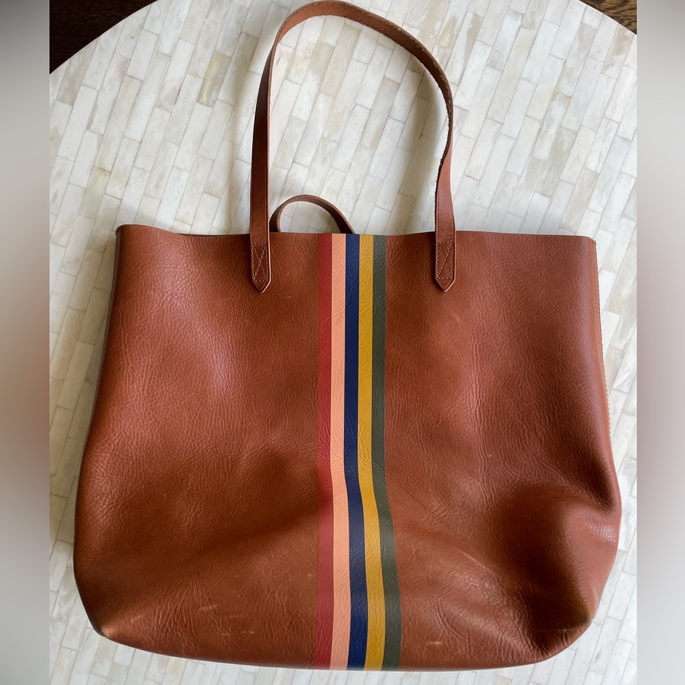 Madewell Transport Tote multicolor stripe